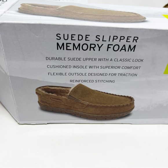 Eddie Bauer Shoes Nib Eddie Bauer Suede Slippers Memory Foam Dark